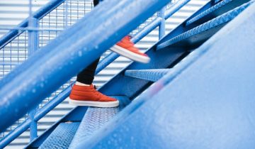 steps going up stairs to success